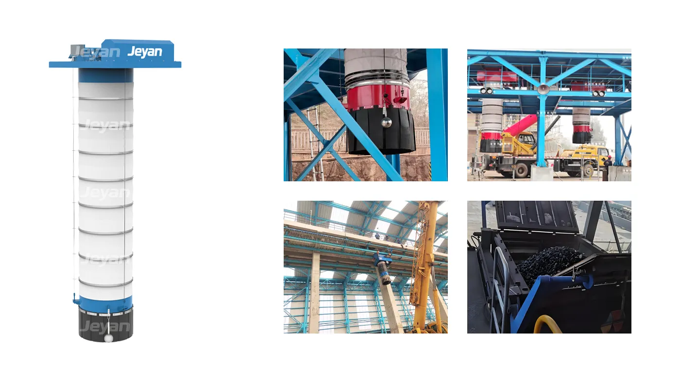 loading spout,load-out spout,telescopic chute,retractable chute